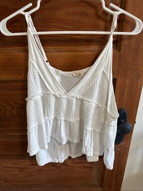 White tank crop top